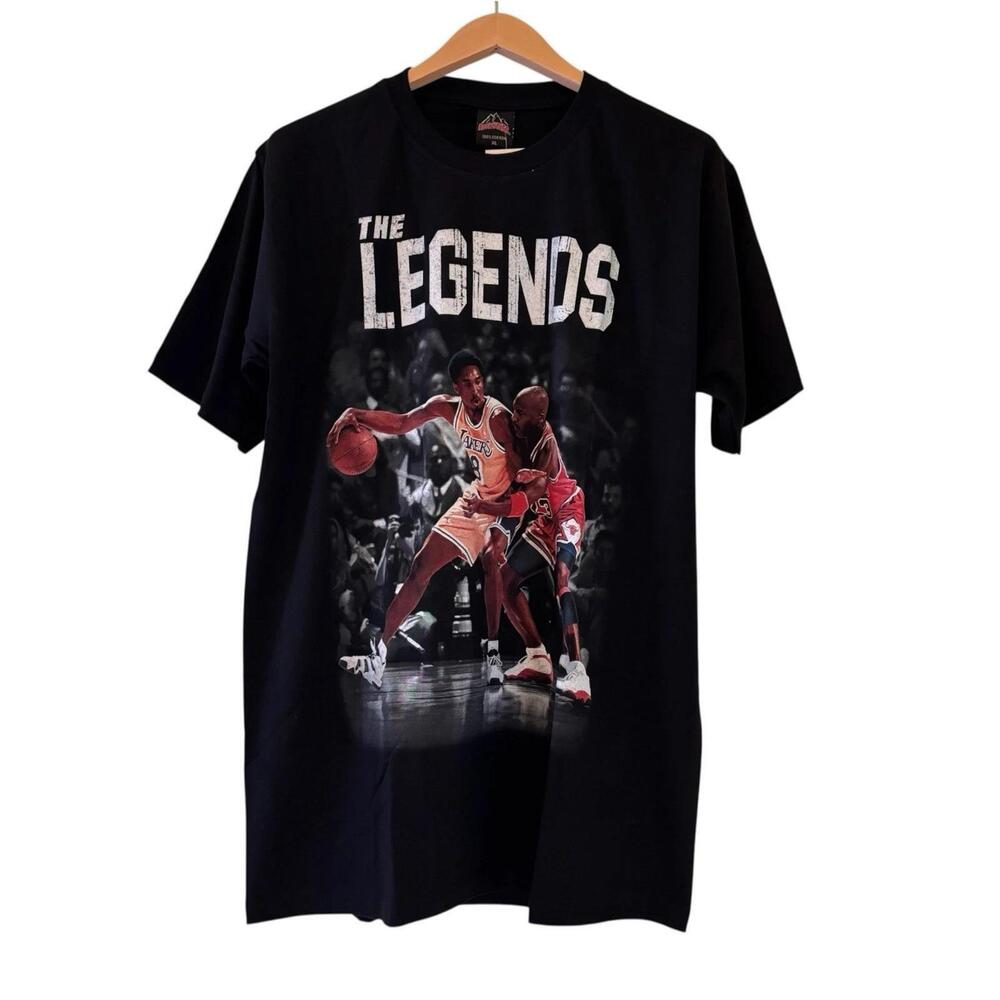 The Legends Michael Jordan Kobe Bryant Lakers Bulls Nba Modern T Shirt Xl